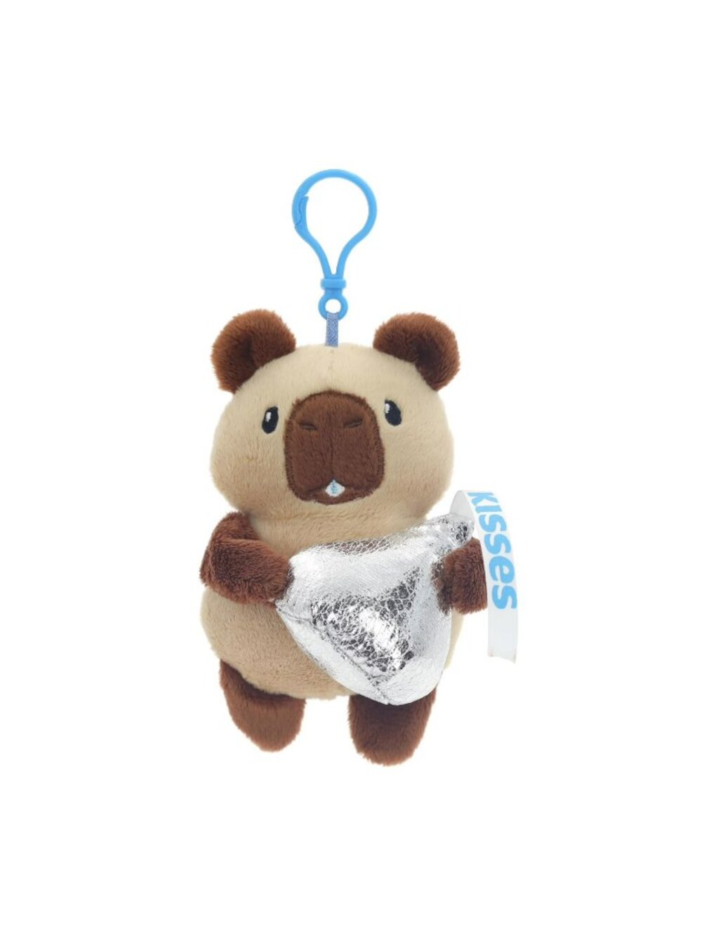 Hershey Plush HERSHEY KISS CHOCOLATE CAPYBARA 5" Backpack Clip On